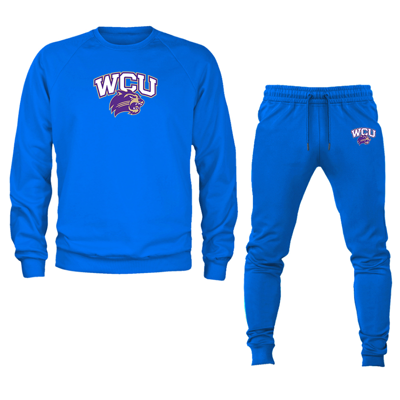 Men's Western Carolina Catamounts Crewneck Sweatshirt Joggers Suit